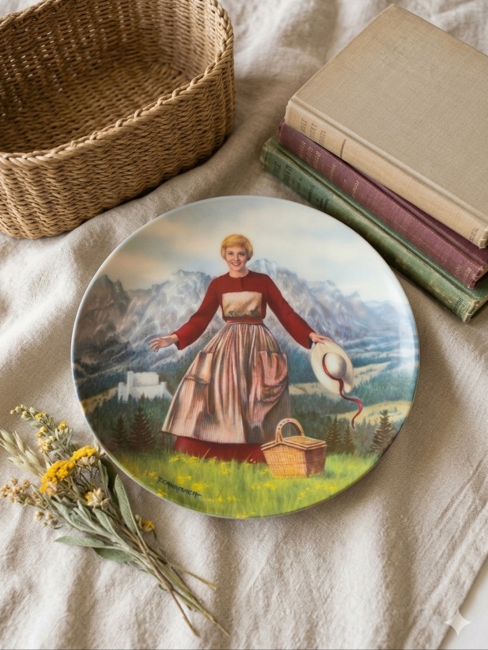 Edwin Knowles 1986 Sound of‎ Music Collector Plate 1st Ed. Issue Julie Andrews